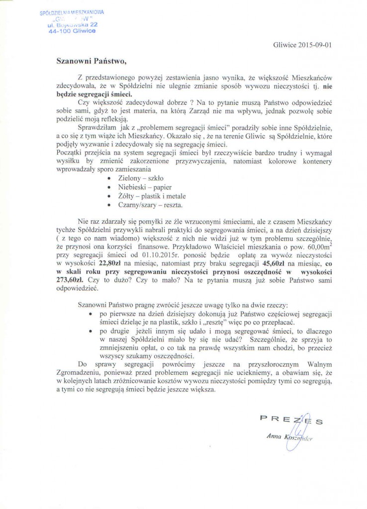 Do Mieszkańców S.M